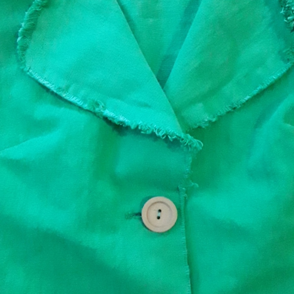 Green two button jacket - Picture 3 of 8